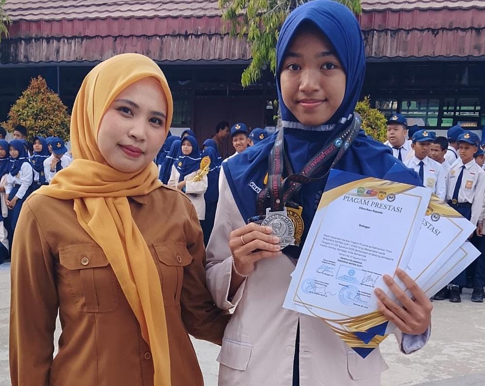 KHAYRA Q JUARA 1 KATA BEREGU, JUARA 2 PEMULA KUMITE +45 KG, JUARA 3 PEMULA KATA PERORANGAN PUTRI